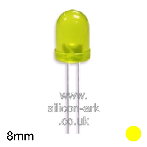 LED - 8mm YELLOW - Kingbright
