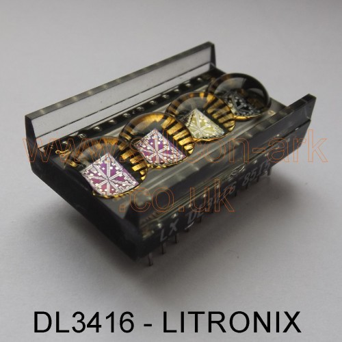 DL3416  .225" red intelligent 4 digit display - Litronix