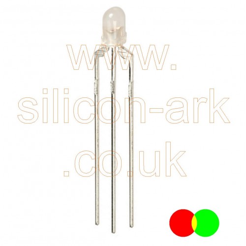 LED 3mm Bi-coloured red/green (L-93WEGW) - Kingbright 