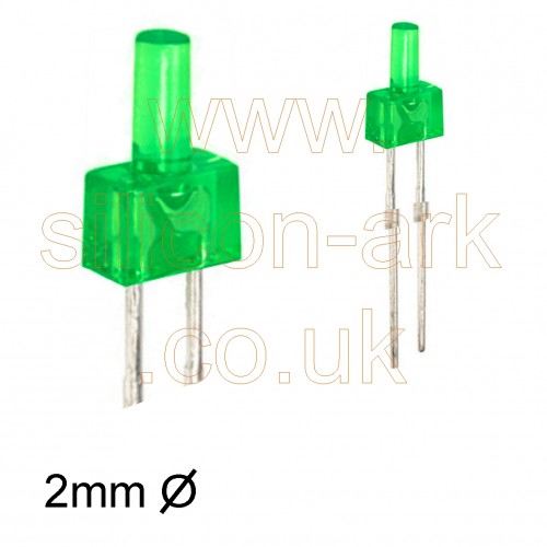 LED - 2mm green Lighthouse  (RS 588-695)  - RS