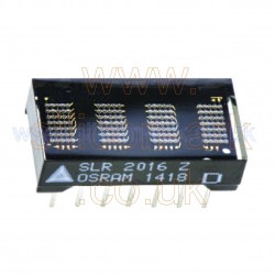SLR2016-Z  4-digit alphanumeric red LED display - Osram