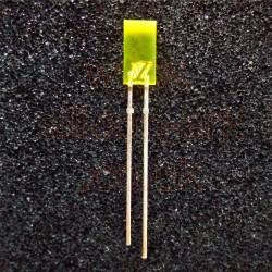 LED - 5 x 2.5mm rectangular YELLOW (TLSY5100) - Vishay