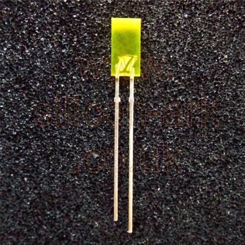 LED - 5 x 2.5mm rectangular YELLOW (TLSY5100) - Vishay