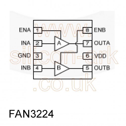 FAN3224TMX Dual N-Channel MOSFET - Fairchild Semiconductor