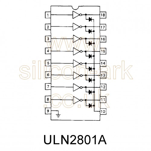ULN2801A high voltage, high current Darlington arrays - Motorola