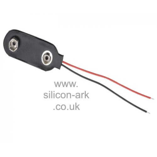 PP3 battery clip 160mm leads