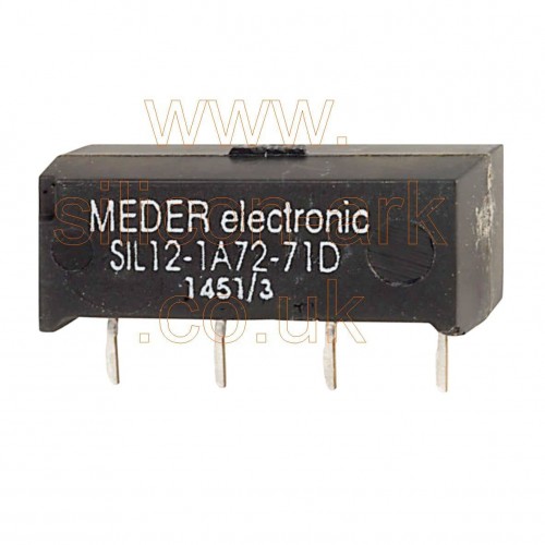 Reed relay  SPNO 12Vdc (SIL12-1A72-71D) - Meder