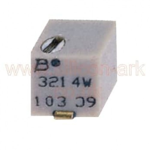 100 Ohms  SMT Cermet trimmer (3214W-1-101) - Bourns 
