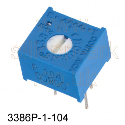 100K Ohm trimpot (3386P-1-104) - Bourns