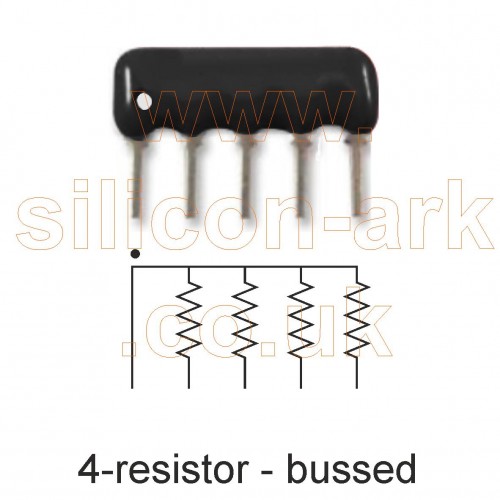 10K Ohm  4-resistor bussed network  (5A103G)