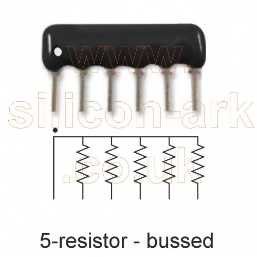 22K Ohm  5-resistor common rail network  (6A223G) - TruOhm