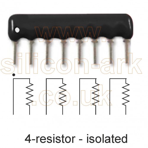 1M Ohm Isolated resistor network (B105G) - Eurohm