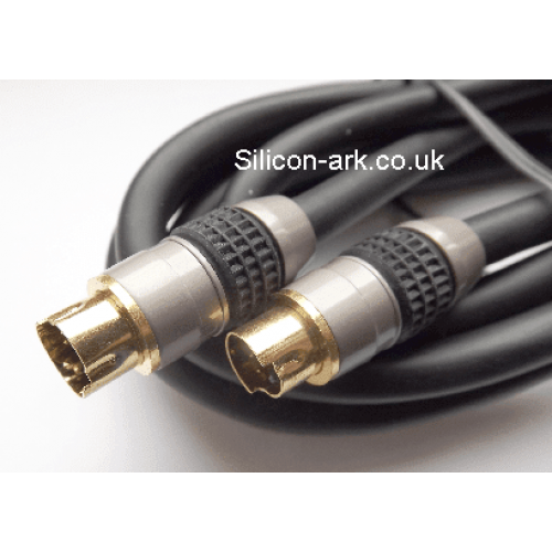 S-VHS  lead gold plugs 1.5m long