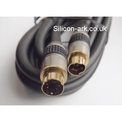 S-VHS  lead gold plugs 1.5m long