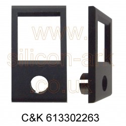C&K  613302263 matt black switch frame