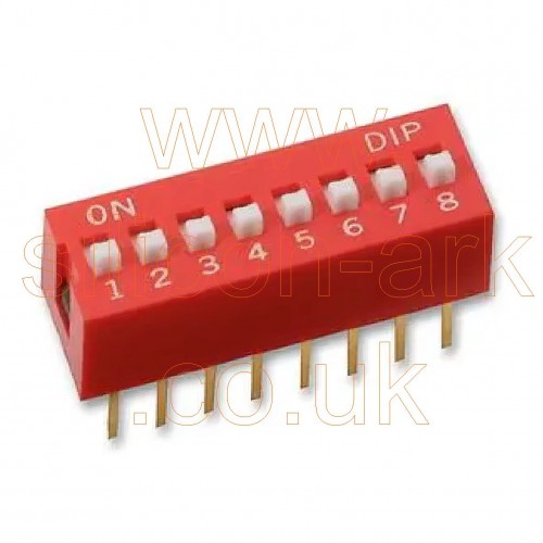 DIP switch, 8-way (MCDS08) - Multicomp 
