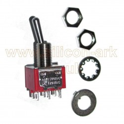 Toggle Switch  DP On-none-on (RS734-7016P)  - RS Components