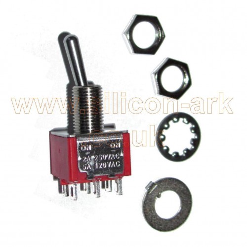 Toggle Switch  DP On-none-on (RS734-7016P)  - RS Components