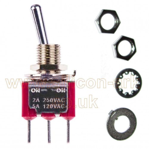 Toggle Switch  SPDT On-On  (RS734-7066P)  - RS Components