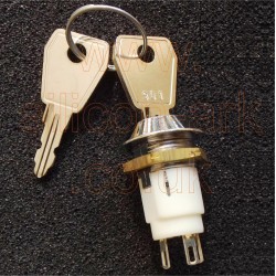 Keylock Switch SPDT 2-POS (SRL-5-D-S-2) - Lorlin